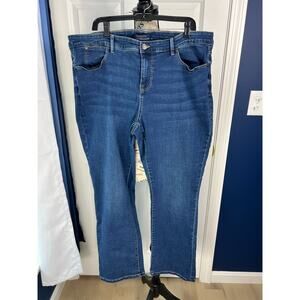 Talbots Plus Size Barel Boot Curvy Blue Jeans